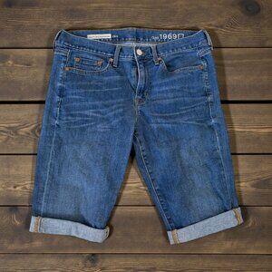 GAP 1969 Sexy Boyfriend Cuffed Bermuda Shorts Size 29 / US 8